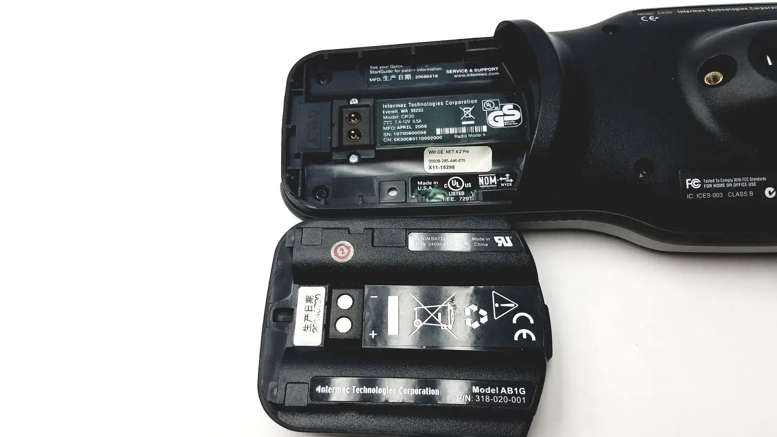Intermac Intermec CK30 Silver Wireless Handheld Bluetooth Imager Laser With Battery Handheld Mobile Computer, second-hand product photo 10