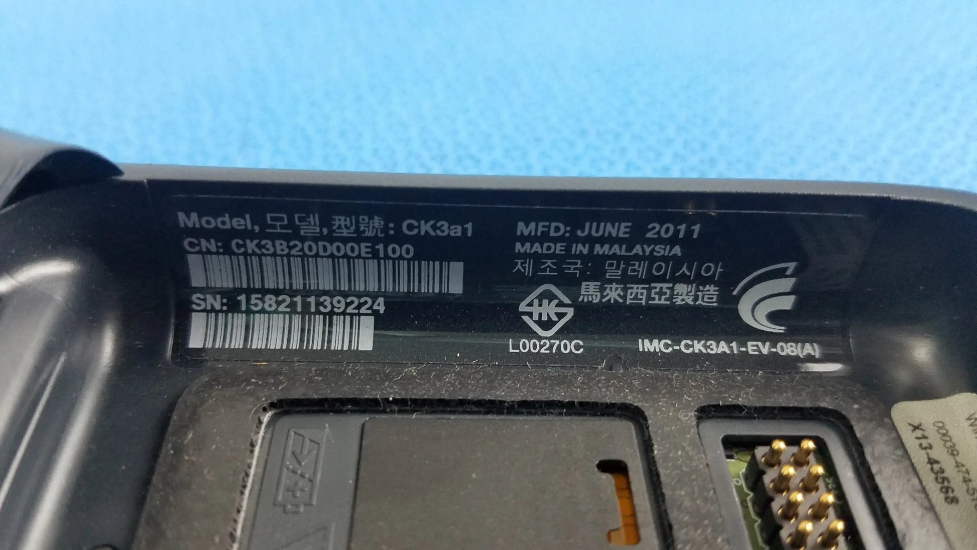 Intermec CK3B Handheld Wireless Barcode Scanner Handheld Wireless Barcode Scanner, as-is (for parts) product photo 11