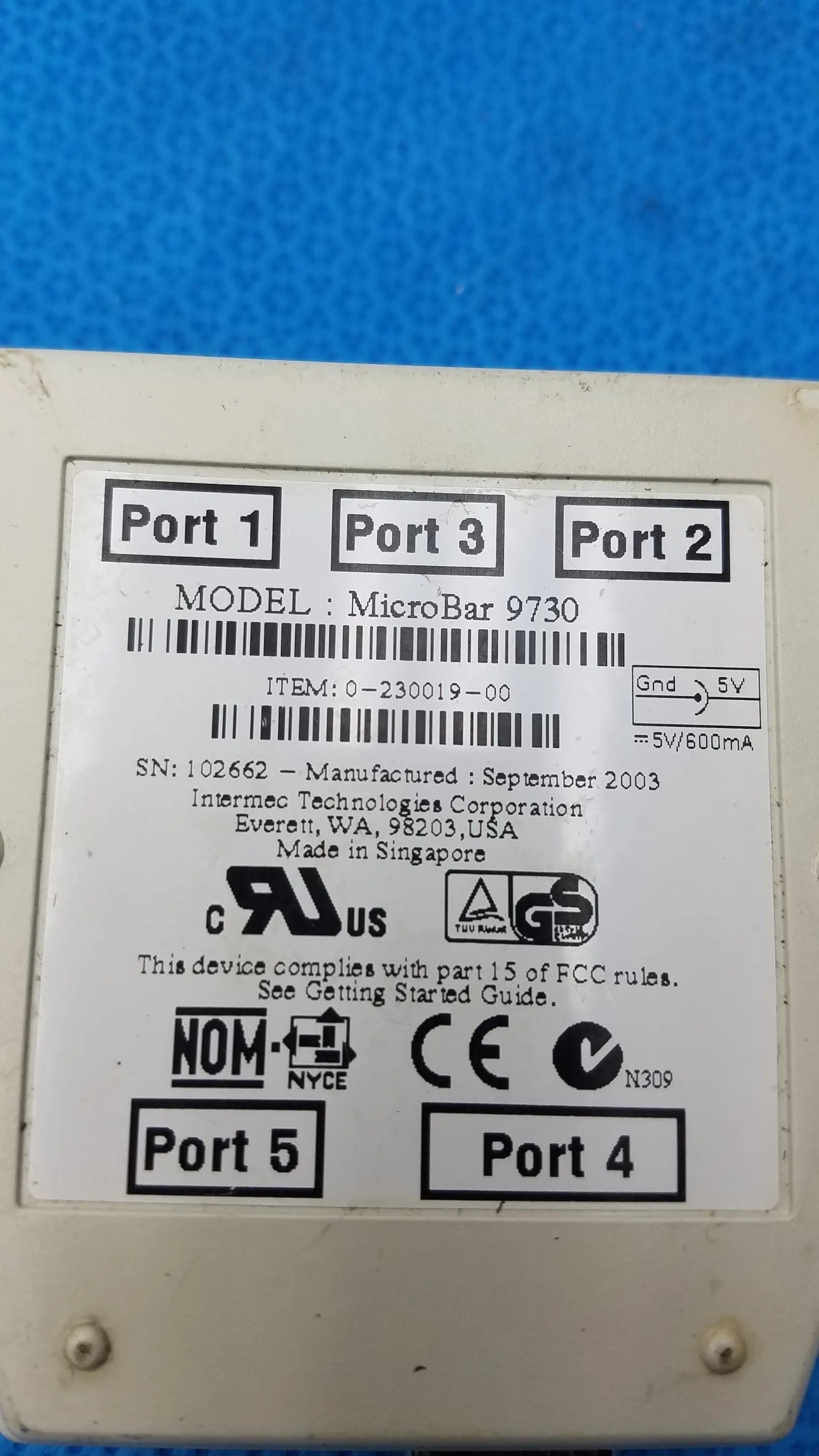 Intermec MicroBar 9730 Decoder Wedge Barcode Decoder Wedge, as-is (for parts) product photo 12
