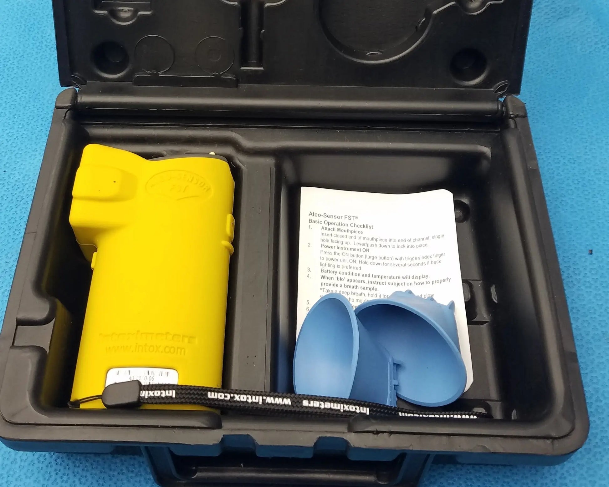 Intoximeters Alco-Sensor FST Portable Breathalyzer With Case Portable Handheld Breath Alcohol Tester, second-hand product photo 1