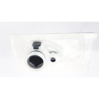 White plastic car air intake filter with black rubber gasket and metal clamp for intuitive da vinci xi universal seal