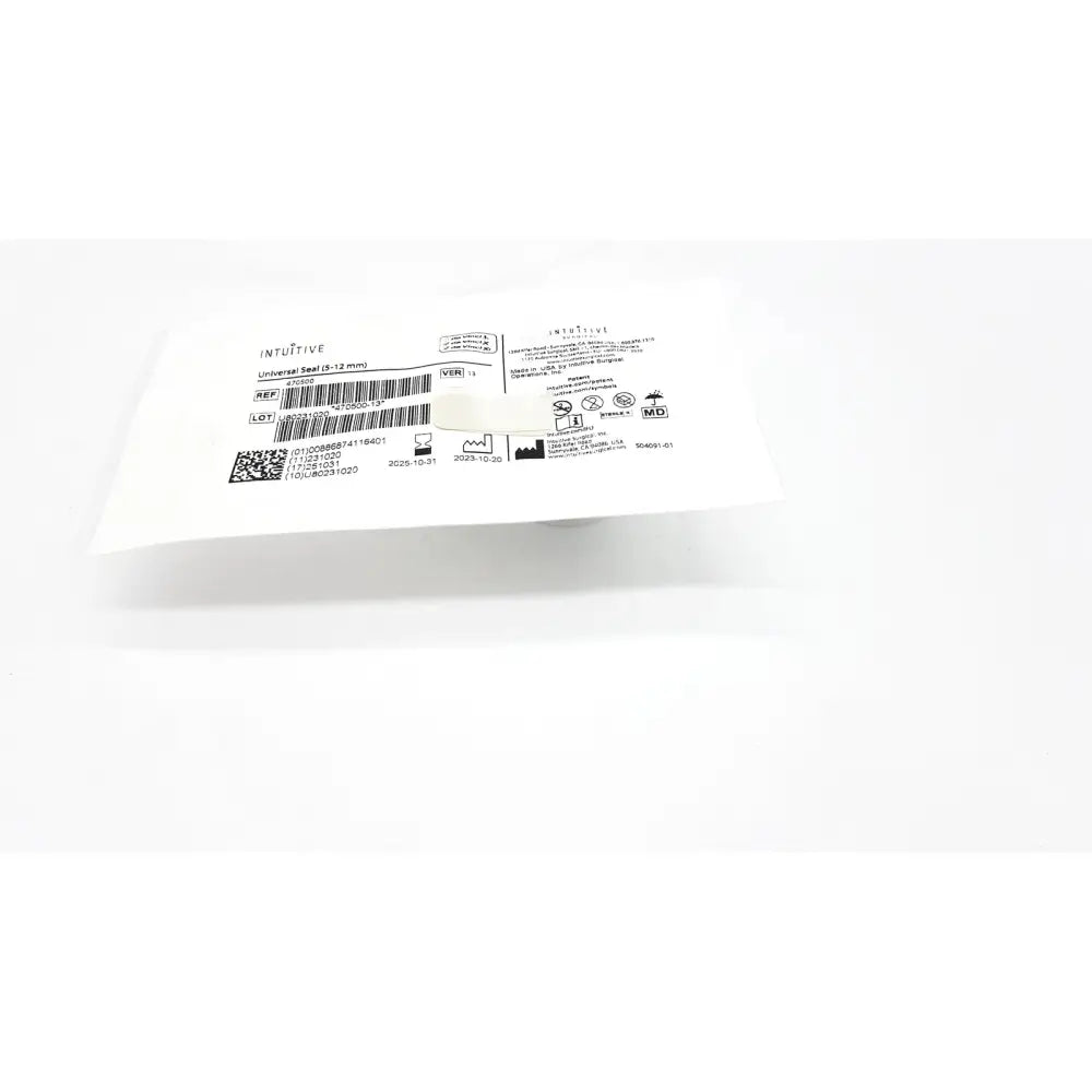 Intuitive da vinci xi universal seal in white packaging with printed labeling and barcode ref 470500