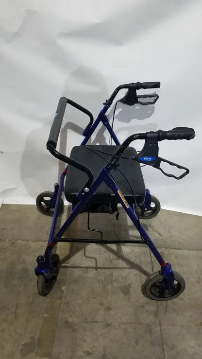 Reuse Medical Equipment Invacare 4-Wheel Rollator Walker with Seat Walkers, second-hand product photo 11