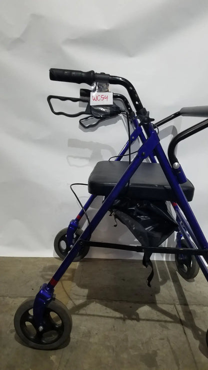 Reuse Medical Equipment Invacare 4-Wheel Rollator Walker with Seat Walkers, second-hand product photo 3