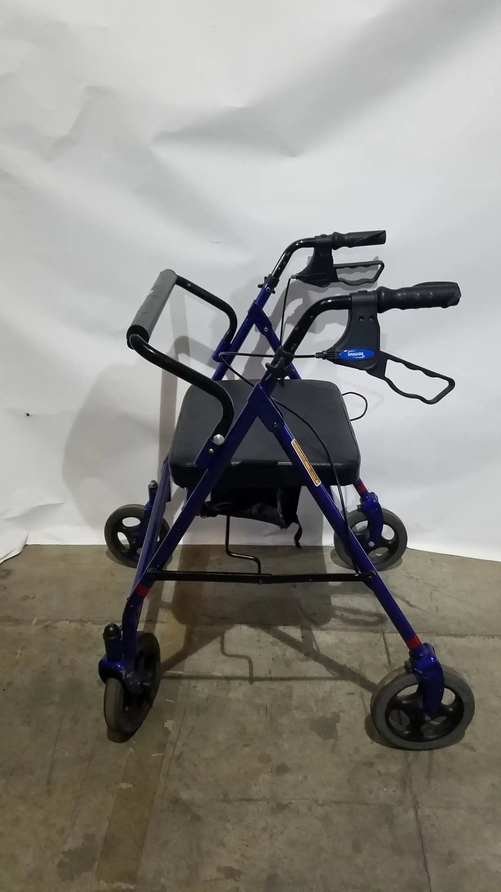 Reuse Medical Equipment Invacare 4-Wheel Rollator Walker with Seat Walkers, second-hand product photo 13