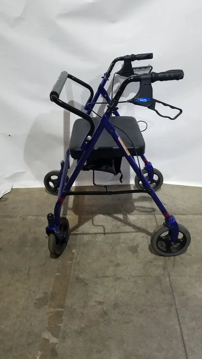 Reuse Medical Equipment Invacare 4-Wheel Rollator Walker with Seat Walkers, second-hand product photo 12