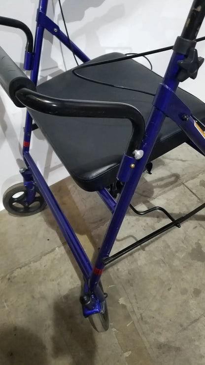 Reuse Medical Equipment Invacare 4-Wheel Rollator Walker with Seat Walkers, second-hand product photo 15