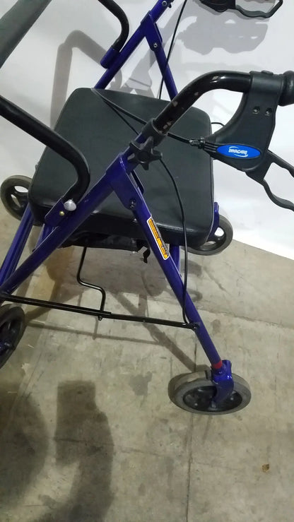 Reuse Medical Equipment Invacare 4-Wheel Rollator Walker with Seat Walkers, second-hand product photo 16