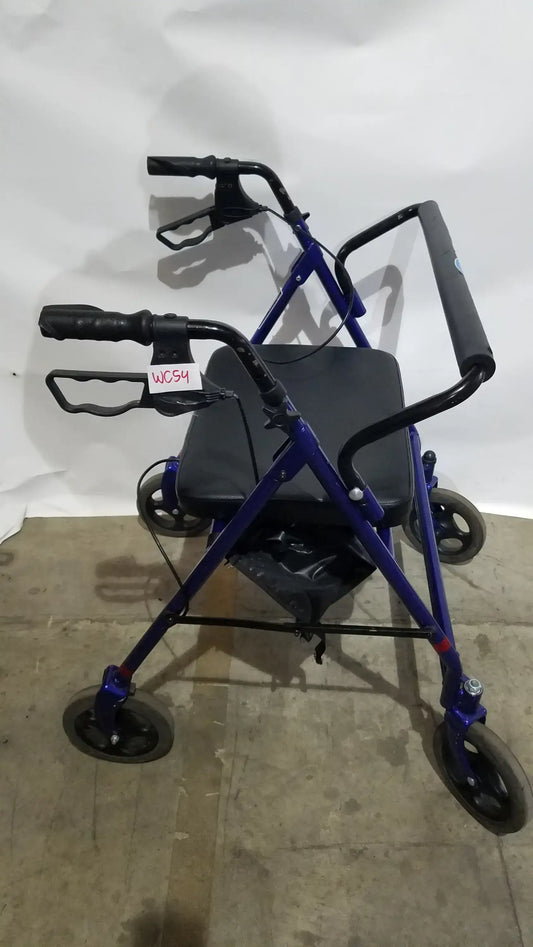 Reuse Medical Equipment Invacare 4-Wheel Rollator Walker with Seat Walkers, second-hand product photo 1