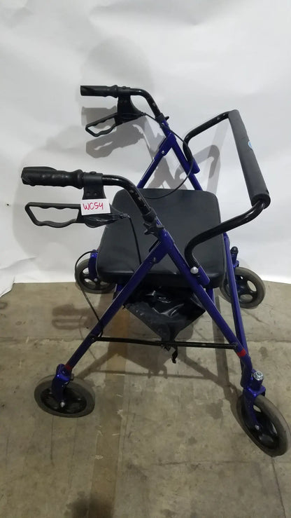Reuse Medical Equipment Invacare 4-Wheel Rollator Walker with Seat Walkers, second-hand product photo 1