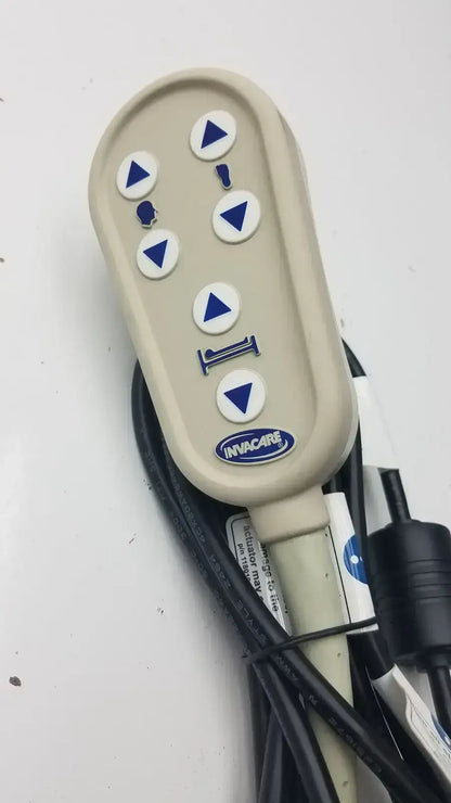 Invacare Homecare Bed 6-Button Hand Control Pendant Unit Remote Hospital Bed Hand Control Pendant, as-is (for parts) product photo 1