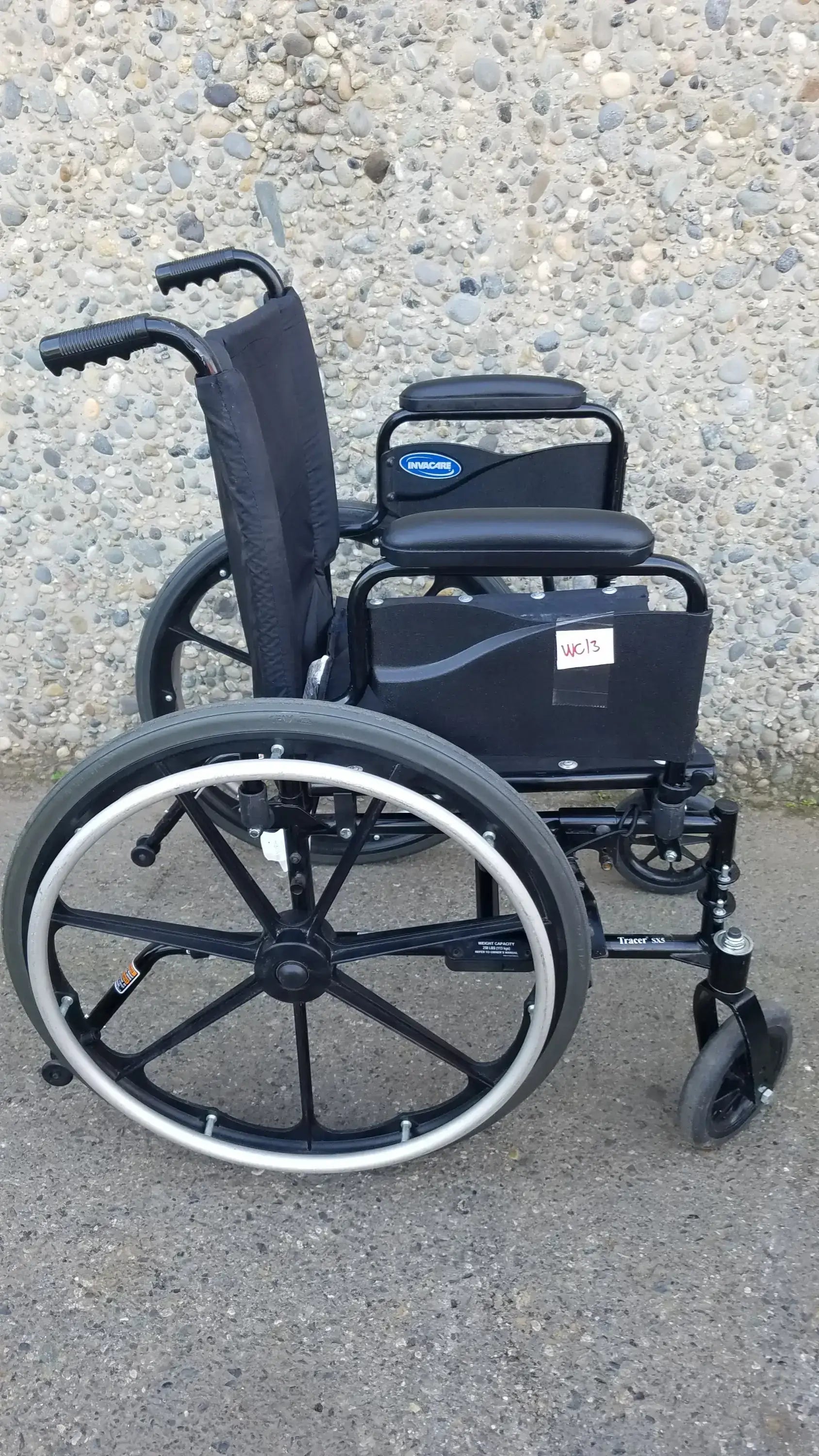 Reuse Medical Equipment Invacare Tracer SX5 Black Wheelchair Armrests Wheelchairs, second-hand product photo 19