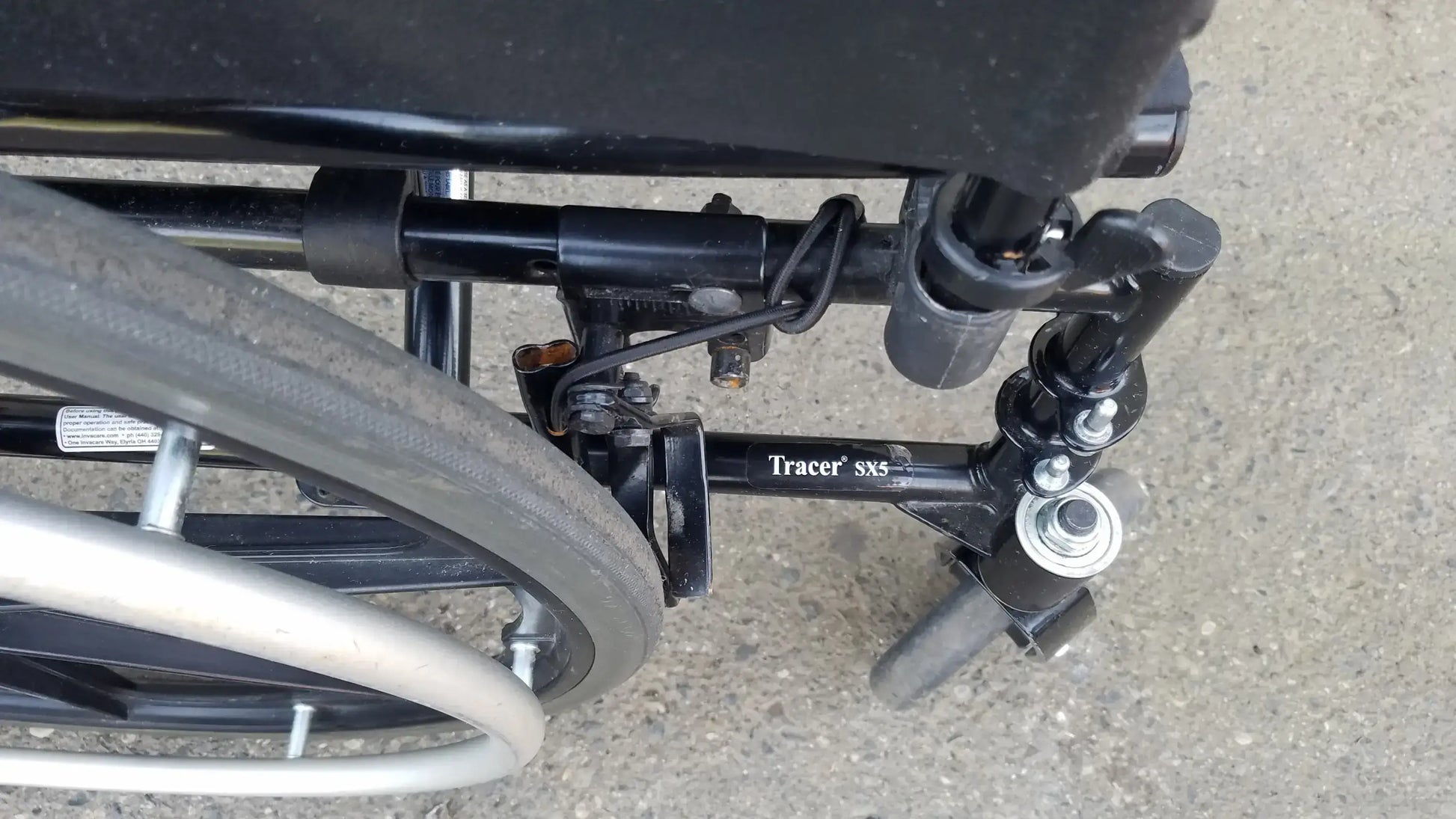 Reuse Medical Equipment Invacare Tracer SX5 Black Wheelchair Armrests Wheelchairs, second-hand product photo 18