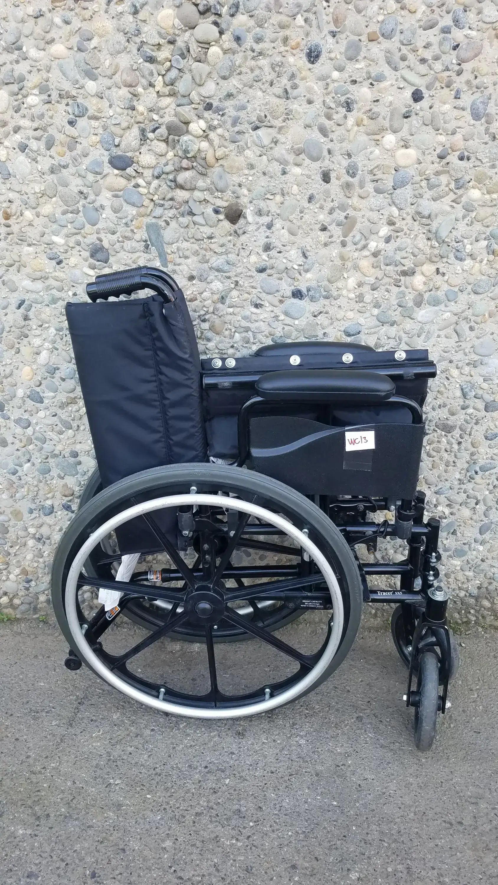 Reuse Medical Equipment Invacare Tracer SX5 Black Wheelchair Armrests Wheelchairs, second-hand product photo 23