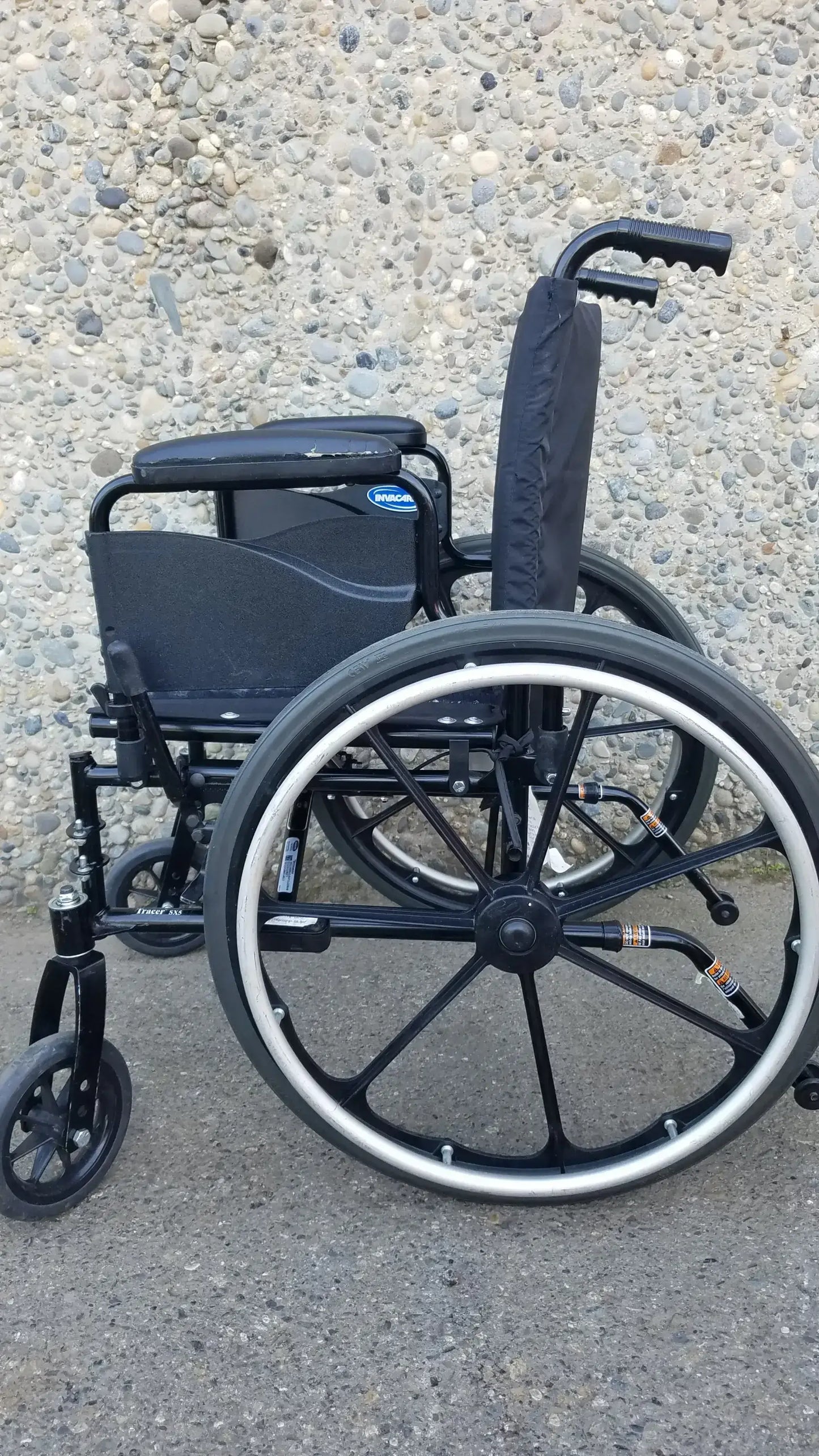 Reuse Medical Equipment Invacare Tracer SX5 Black Wheelchair Armrests Wheelchairs, second-hand product photo 6