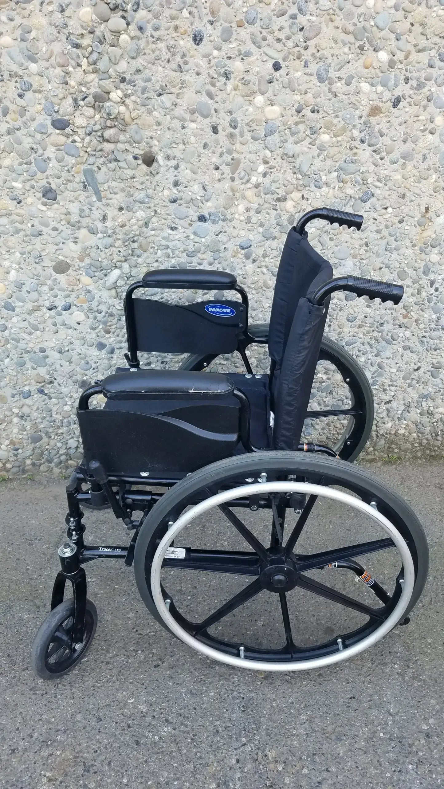 Reuse Medical Equipment Invacare Tracer SX5 Black Wheelchair Armrests Wheelchairs, second-hand product photo 10