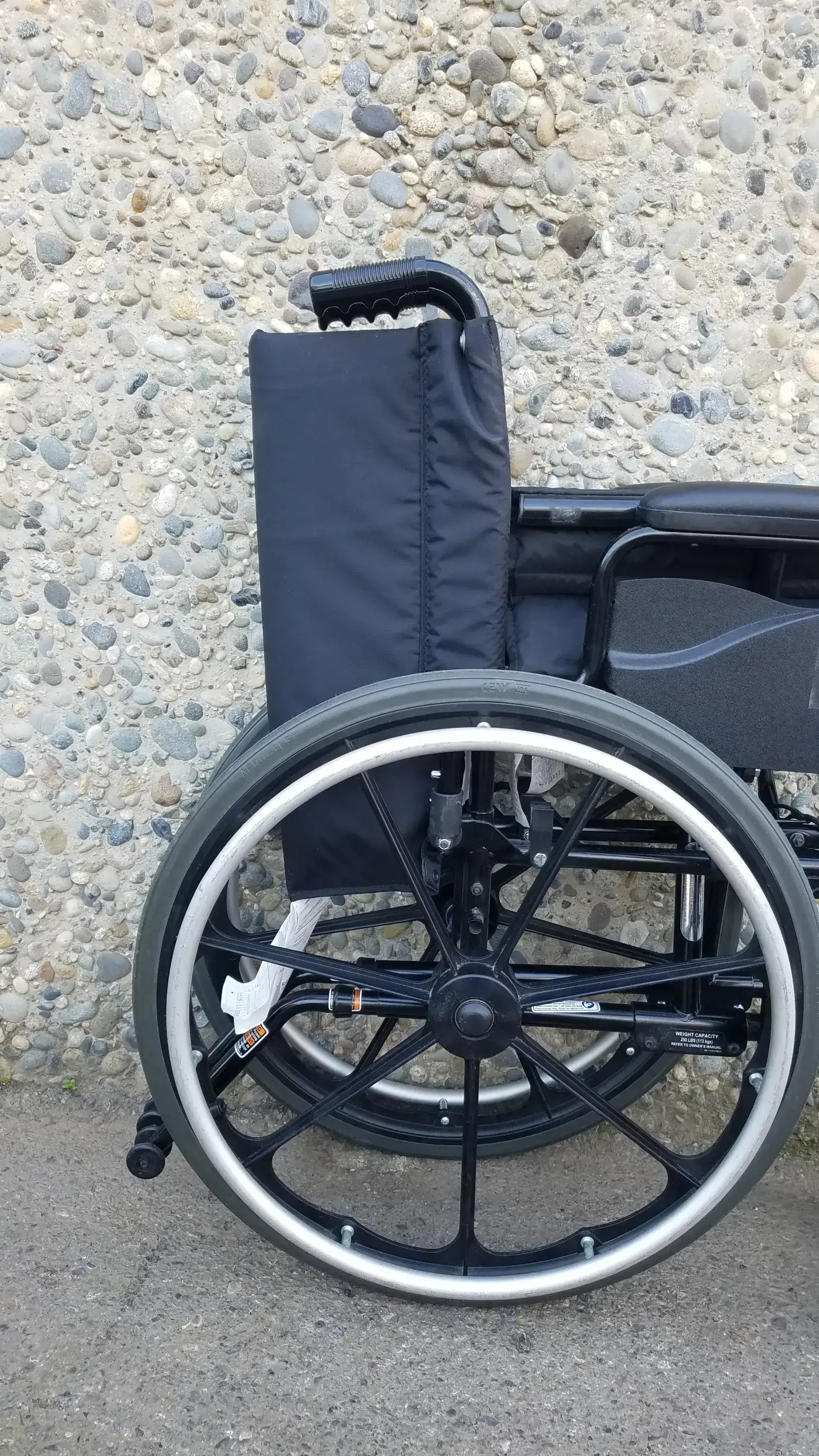 Reuse Medical Equipment Invacare Tracer SX5 Black Wheelchair Armrests Wheelchairs, second-hand product photo 21