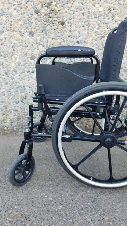 Reuse Medical Equipment Invacare Tracer SX5 Black Wheelchair Armrests Wheelchairs, second-hand product photo 7