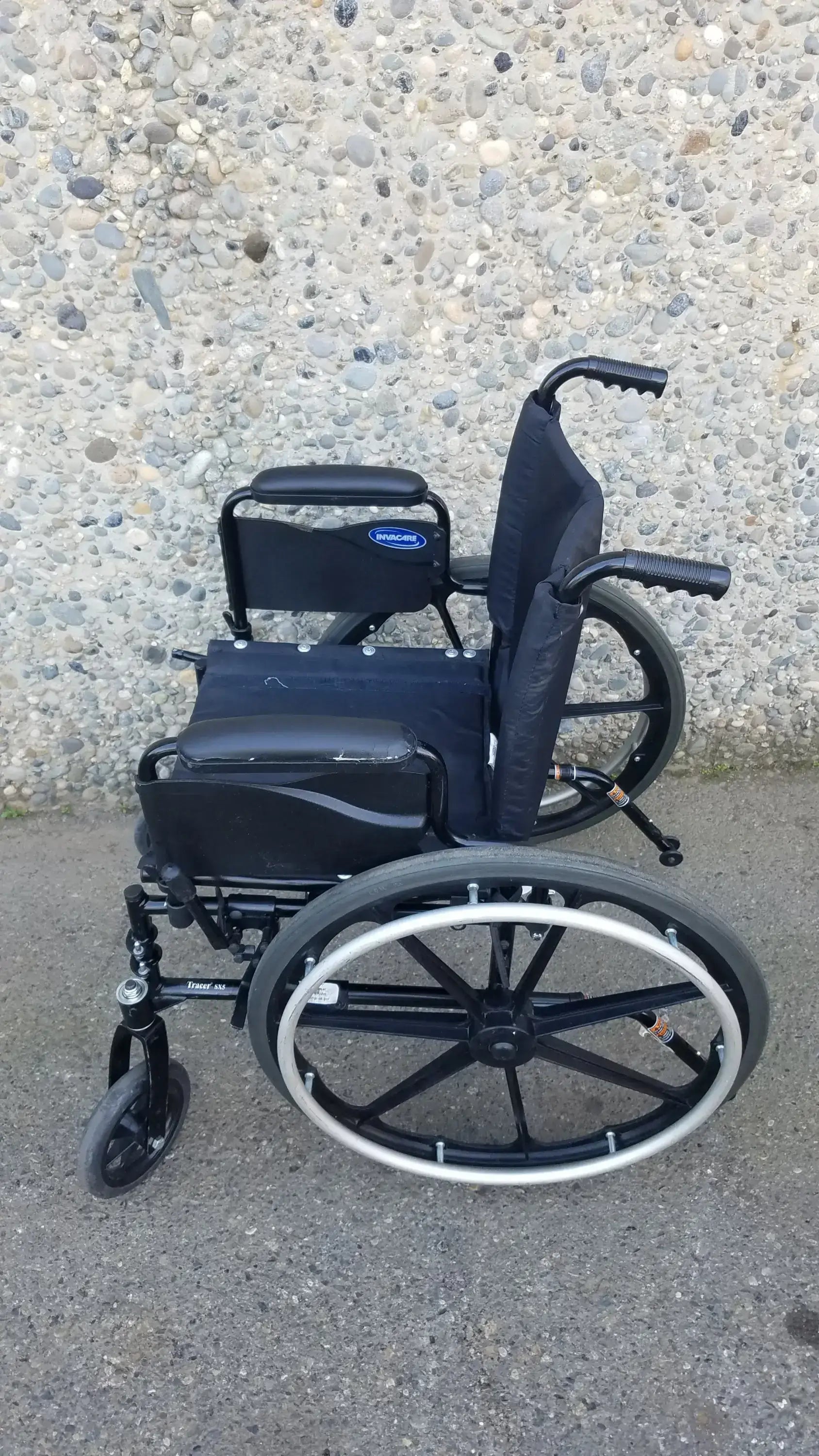 Reuse Medical Equipment Invacare Tracer SX5 Black Wheelchair Armrests Wheelchairs, second-hand product photo 5