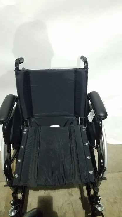 Reuse Medical Equipment Invacare Tracer SX5 Folding Wheelchair – Black Finish with Padded Arm Supports Wheelchairs, second-hand product photo 9