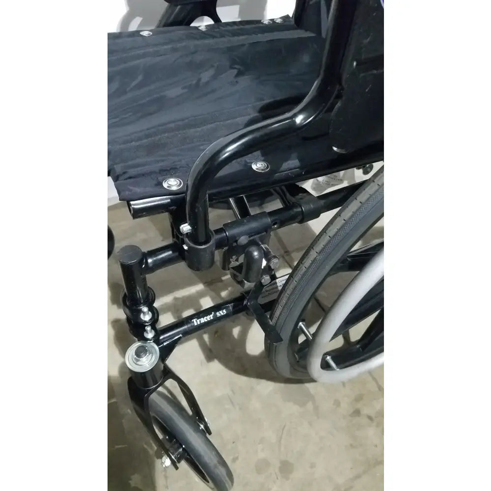 Reuse Medical Equipment Invacare Tracer SX5 Folding Wheelchair – Black Finish with Padded Arm Supports Wheelchairs, second-hand product photo 17