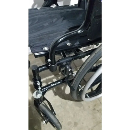 Reuse Medical Equipment Invacare Tracer SX5 Folding Wheelchair – Black Finish with Padded Arm Supports Wheelchairs, second-hand product photo 17