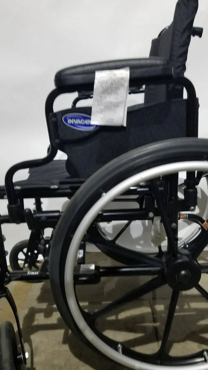 Reuse Medical Equipment Invacare Tracer SX5 Folding Wheelchair – Black Finish with Padded Arm Supports Wheelchairs, second-hand product photo 20