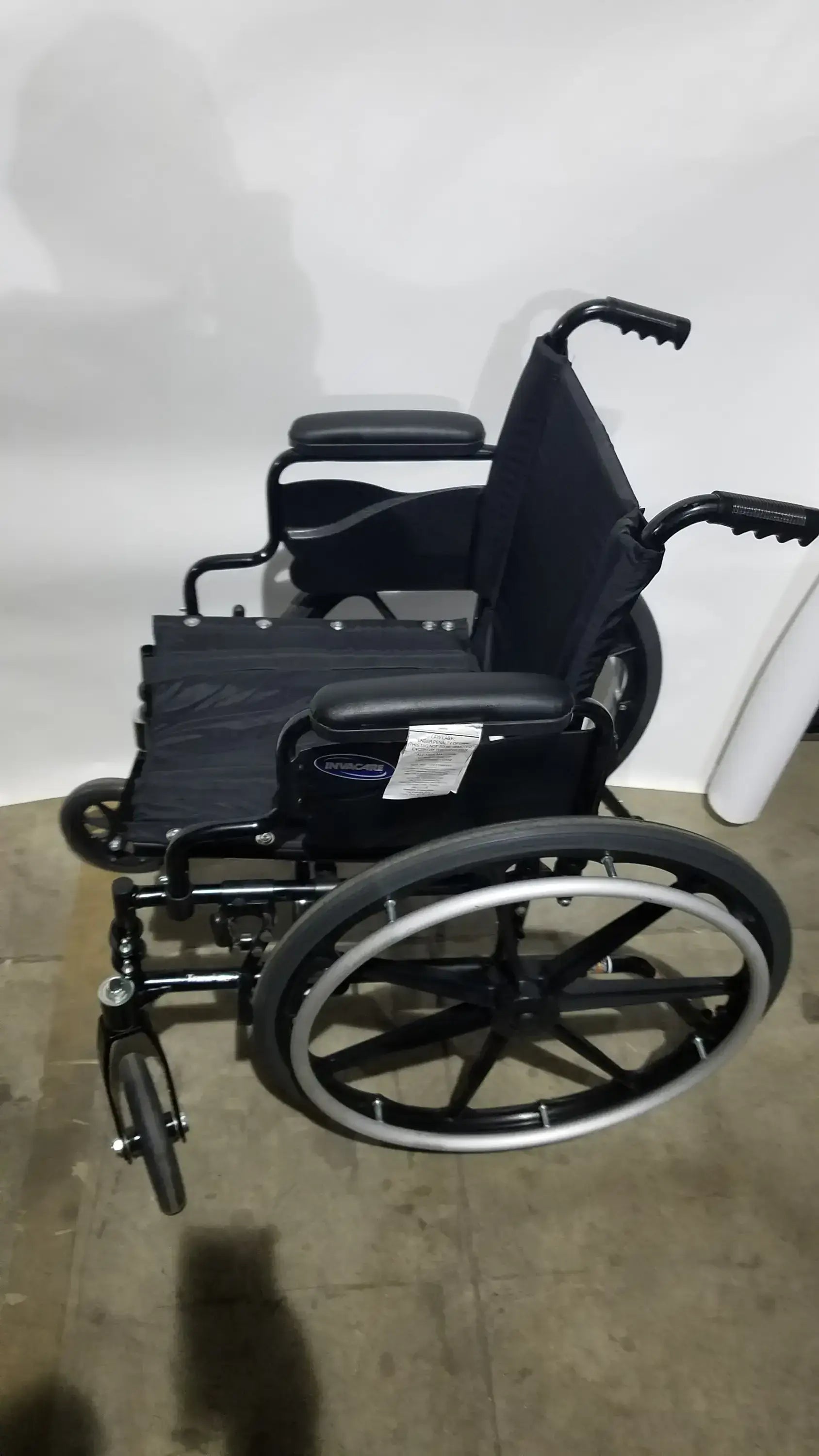 Reuse Medical Equipment Invacare Tracer SX5 Folding Wheelchair – Black Finish with Padded Arm Supports Wheelchairs, second-hand product photo 21