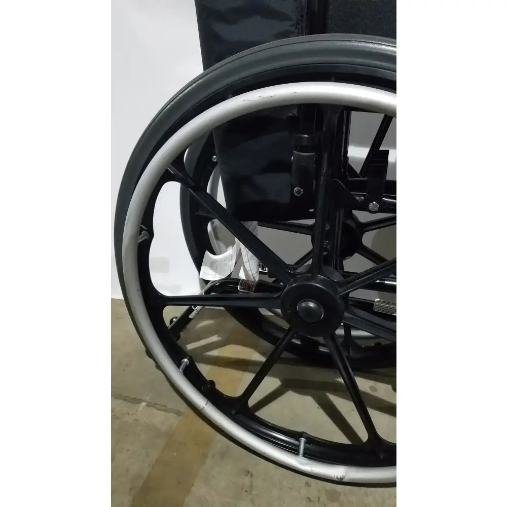 Reuse Medical Equipment Invacare Tracer SX5 Folding Wheelchair – Black Finish with Padded Arm Supports Wheelchairs, second-hand product photo 8