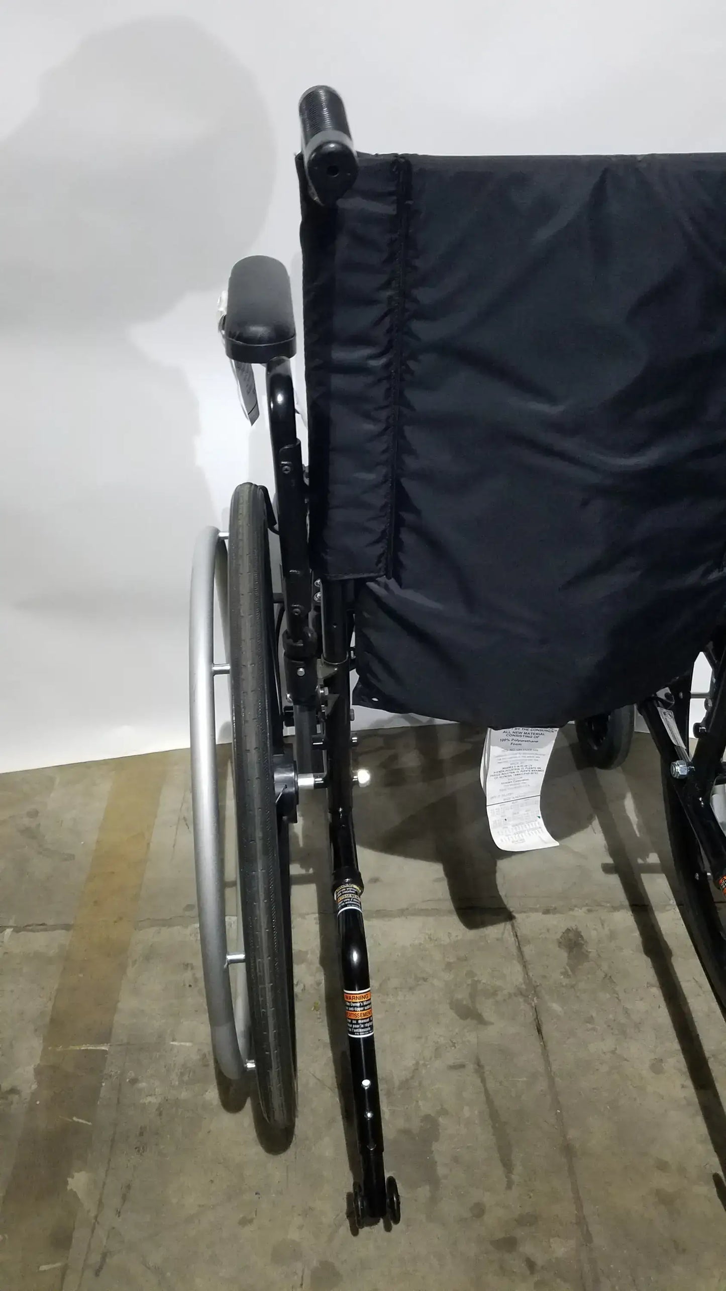 Reuse Medical Equipment Invacare Tracer SX5 Folding Wheelchair – Black Finish with Padded Arm Supports Wheelchairs, second-hand product photo 22
