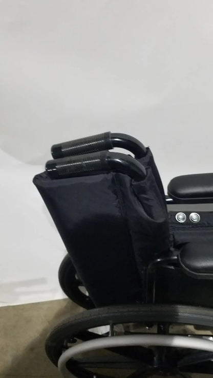 Reuse Medical Equipment Invacare Tracer SX5 Folding Wheelchair – Black Finish with Padded Arm Supports Wheelchairs, second-hand product photo 3
