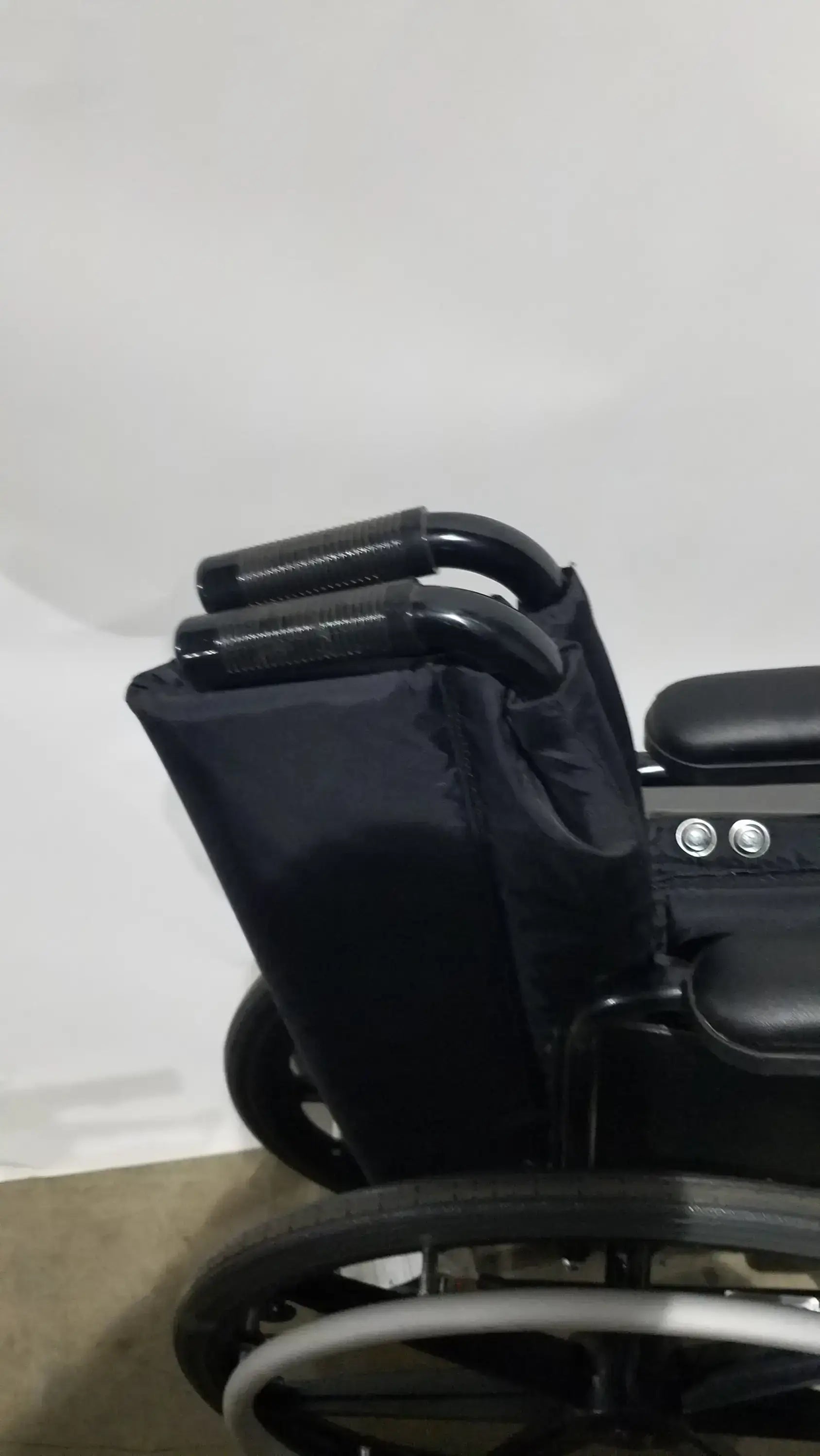 Reuse Medical Equipment Invacare Tracer SX5 Folding Wheelchair – Black Finish with Padded Arm Supports Wheelchairs, second-hand product photo 3