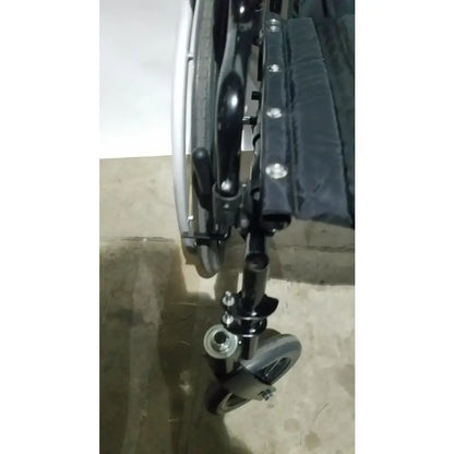 Reuse Medical Equipment Invacare Tracer SX5 Folding Wheelchair – Black Finish with Padded Arm Supports Wheelchairs, second-hand product photo 13