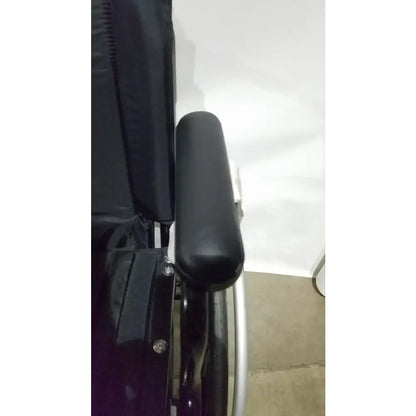 Reuse Medical Equipment Invacare Tracer SX5 Folding Wheelchair – Black Finish with Padded Arm Supports Wheelchairs, second-hand product photo 15