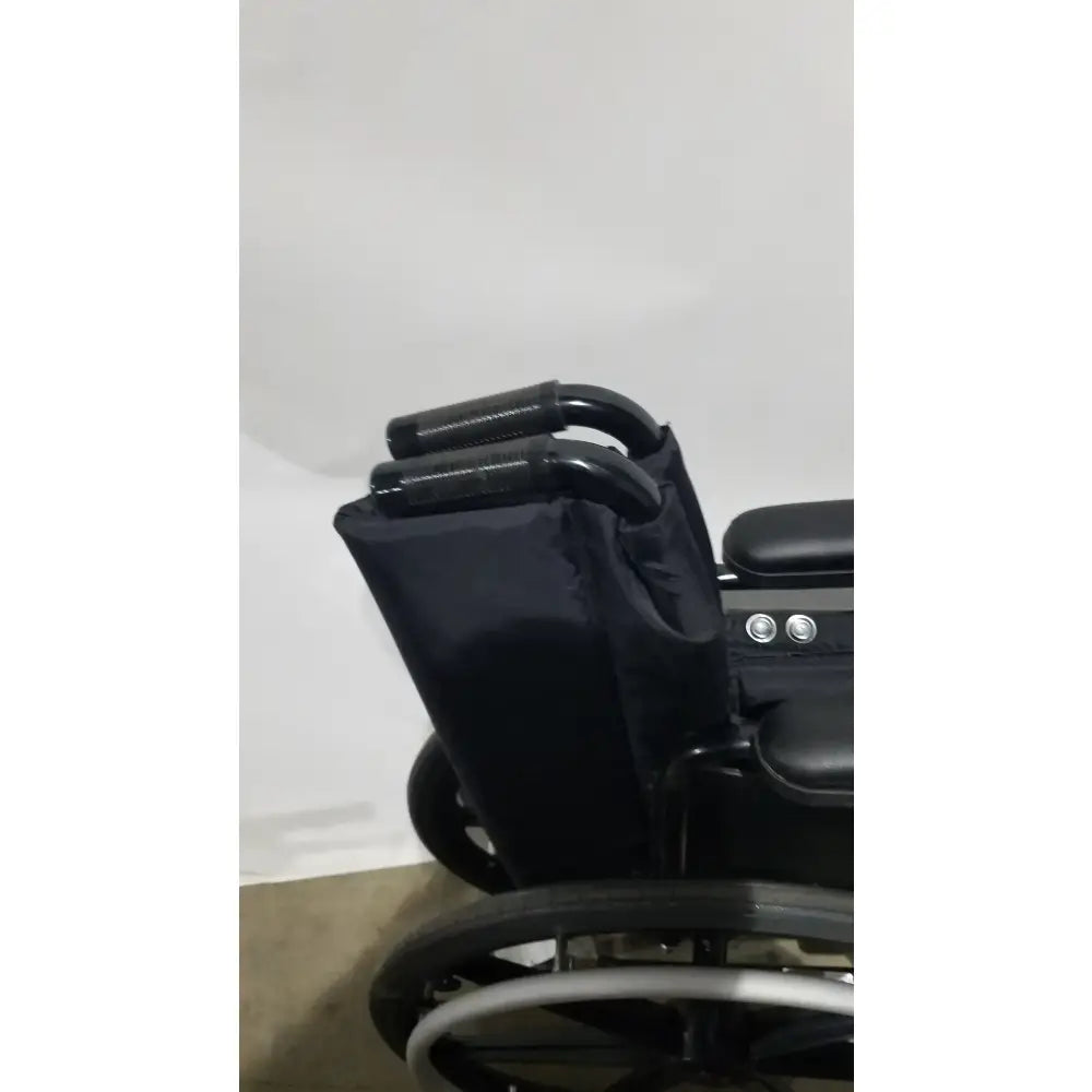 Reuse Medical Equipment Invacare Tracer SX5 Folding Wheelchair – Black Finish with Padded Arm Supports Wheelchairs, second-hand product photo 3