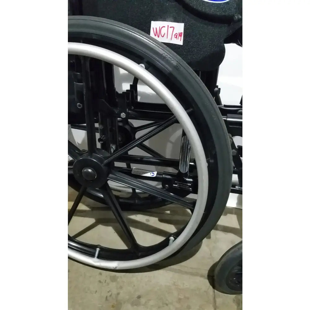 Reuse Medical Equipment Invacare Tracer SX5 Folding Wheelchair – Black Finish with Padded Arm Supports Wheelchairs, second-hand product photo 7