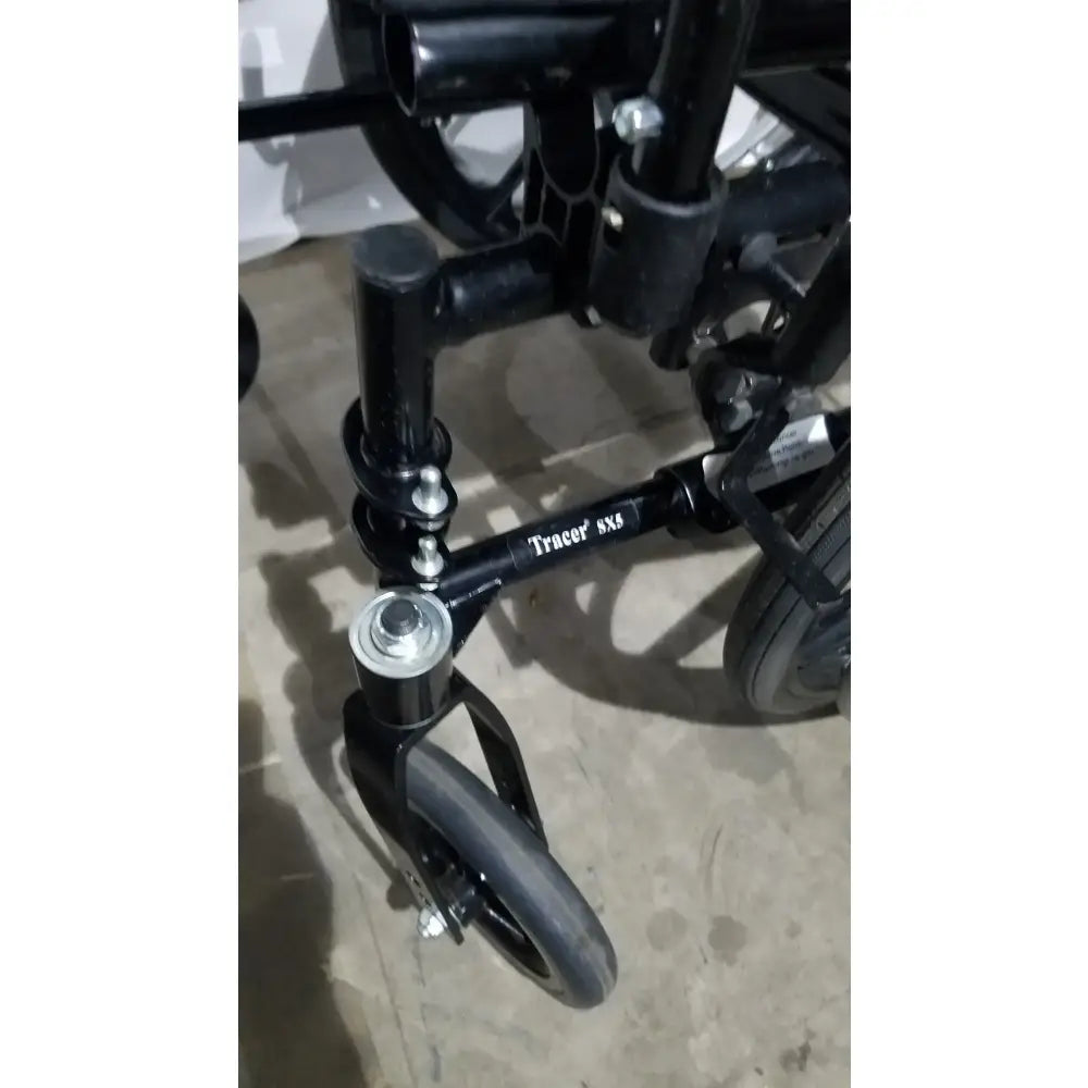 Reuse Medical Equipment Invacare Tracer SX5 Folding Wheelchair – Black Finish with Padded Arm Supports Wheelchairs, second-hand product photo 16