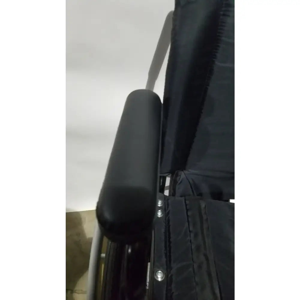 Reuse Medical Equipment Invacare Tracer SX5 Folding Wheelchair – Black Finish with Padded Arm Supports Wheelchairs, second-hand product photo 11