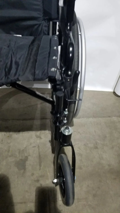 Reuse Medical Equipment Invacare Tracer SX5 Folding Wheelchair – Black Finish with Padded Arm Supports Wheelchairs, second-hand product photo 14