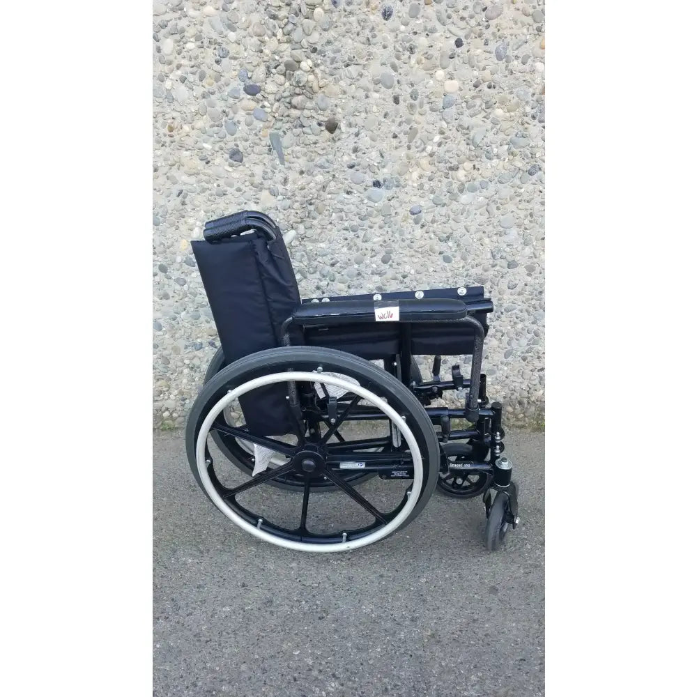 Reuse Medical Equipment Invacare Tracer SX5 Heavy-Duty Black Wheelchair with Fixed Arm Rests Wheelchairs, second-hand product photo 1