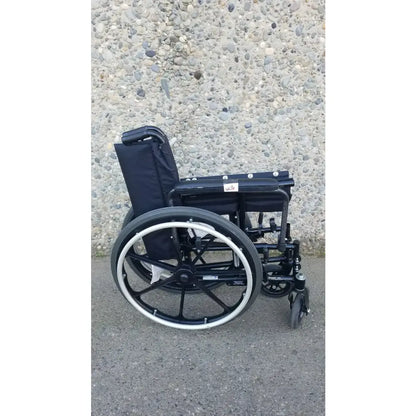 Reuse Medical Equipment Invacare Tracer SX5 Heavy-Duty Black Wheelchair with Fixed Arm Rests Wheelchairs, second-hand product photo 1