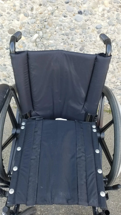 Reuse Medical Equipment Invacare Tracer SX5 Heavy-Duty Black Wheelchair with Fixed Arm Rests Wheelchairs, second-hand product photo 12