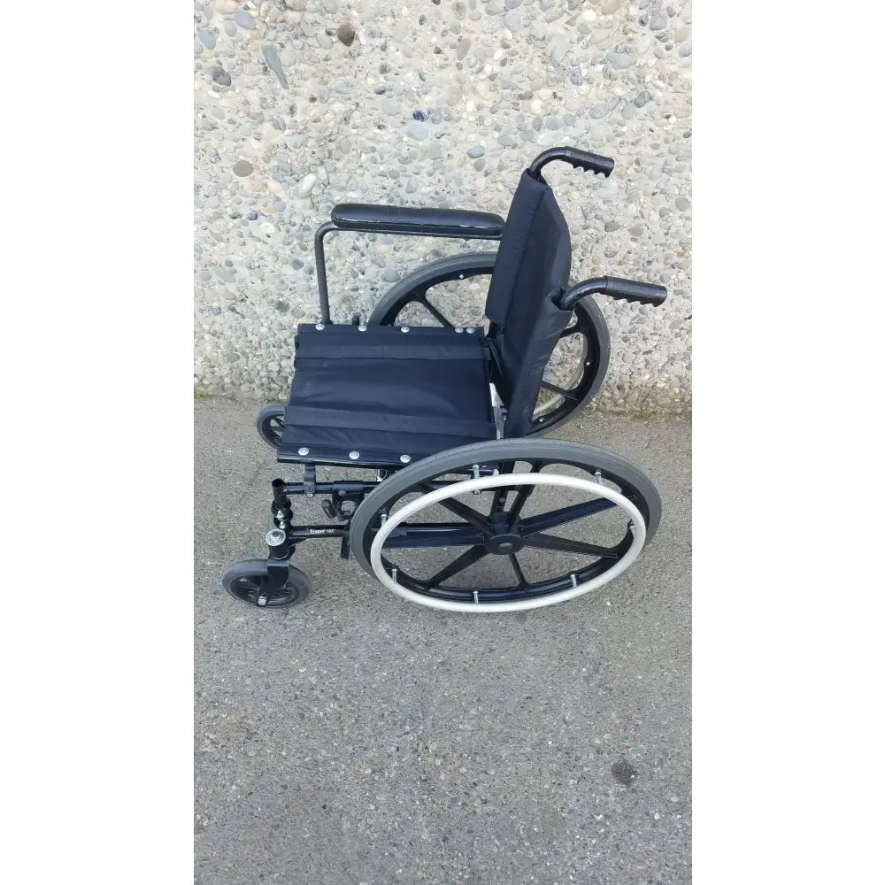 Reuse Medical Equipment Invacare Tracer SX5 Heavy-Duty Black Wheelchair with Fixed Arm Rests Wheelchairs, second-hand product photo 4