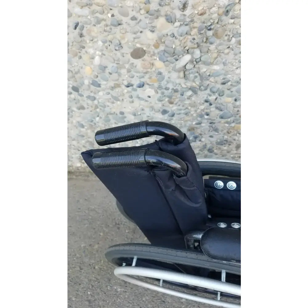 Reuse Medical Equipment Invacare Tracer SX5 Heavy-Duty Black Wheelchair with Fixed Arm Rests Wheelchairs, second-hand product photo 16