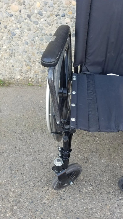 Reuse Medical Equipment Invacare Tracer SX5 Heavy-Duty Black Wheelchair with Fixed Arm Rests Wheelchairs, second-hand product photo 9