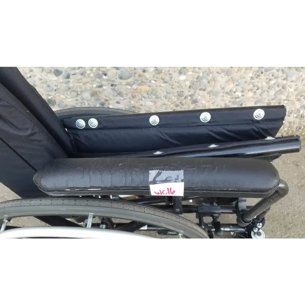 Reuse Medical Equipment Invacare Tracer SX5 Heavy-Duty Black Wheelchair with Fixed Arm Rests Wheelchairs, second-hand product photo 14