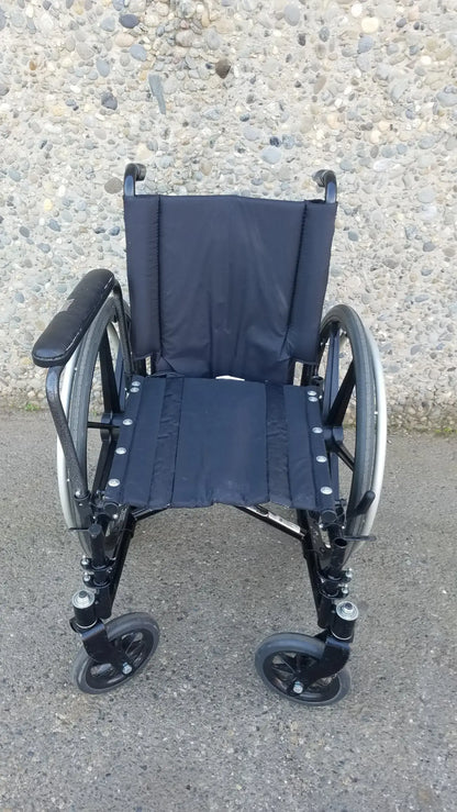 Reuse Medical Equipment Invacare Tracer SX5 Heavy-Duty Black Wheelchair with Fixed Arm Rests Wheelchairs, second-hand product photo 13