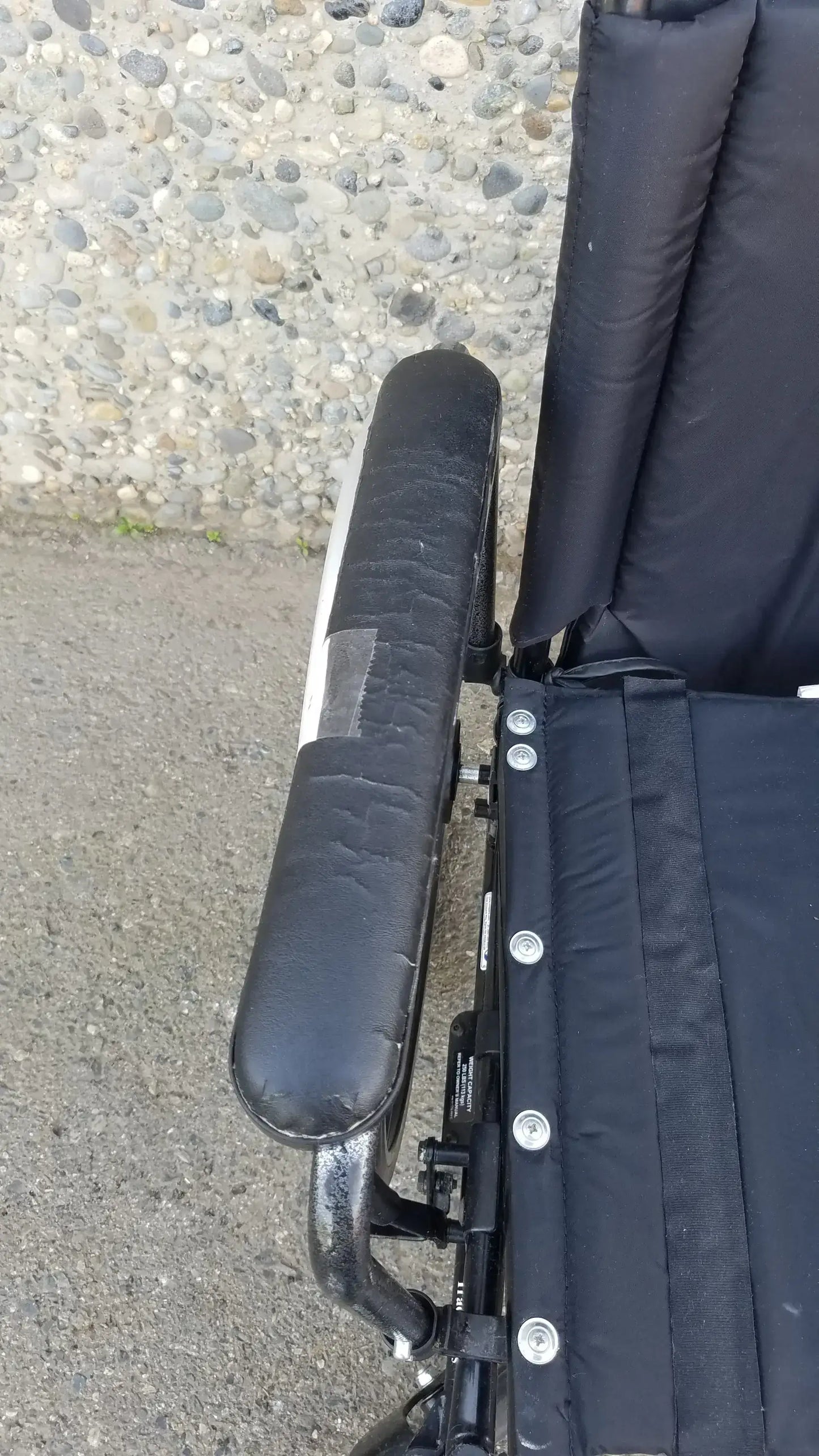 Reuse Medical Equipment Invacare Tracer SX5 Heavy-Duty Black Wheelchair with Fixed Arm Rests Wheelchairs, second-hand product photo 11