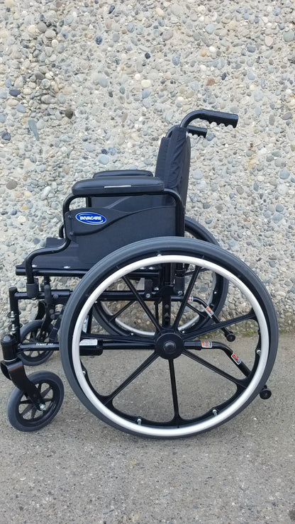 Reuse Medical Equipment Invacare Tracer SX5 Wheelchair Arm Rest Black Wheelchair, second-hand product photo 5