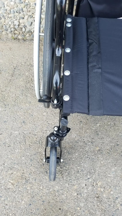 Reuse Medical Equipment Invacare Tracer SX5 Wheelchair Arm Rest Black Wheelchair, second-hand product photo 12